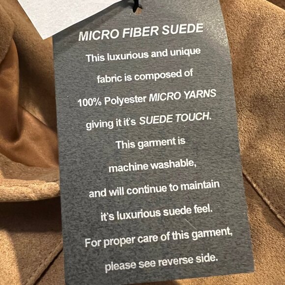 Firethorn Silver-NWT-Men's Long Sleeve X Large Tobacc/Came/Tan Micro Fiber Suede - Picture 16 of 16